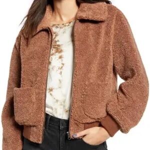 Treasure & Bond Brown Sherpa jacket